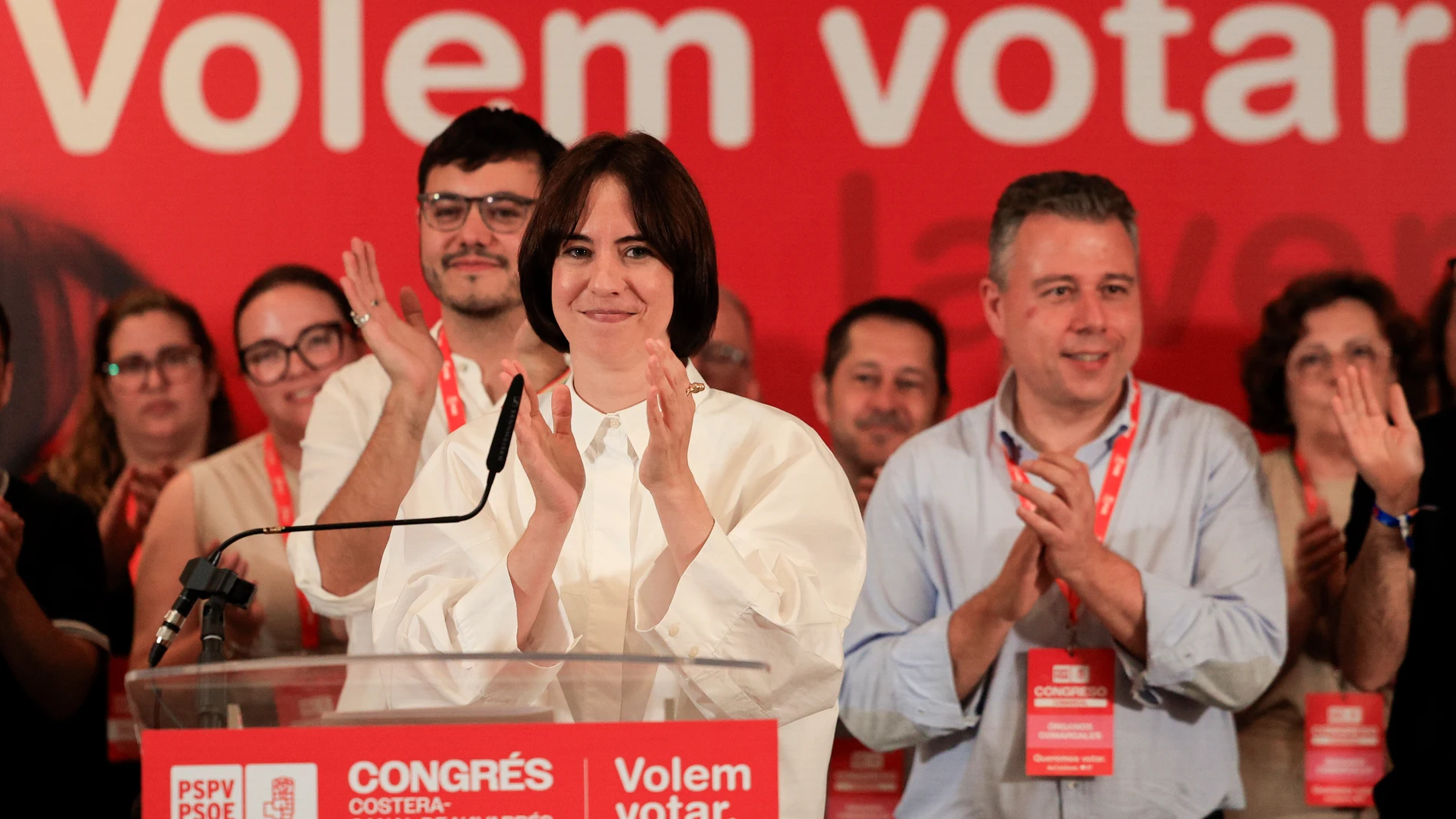 La secretaria general del PSPV y ministra de Ciencia, Diana Morant, clausuró el congreso comarcal de La Costera –Canal de Navarrés