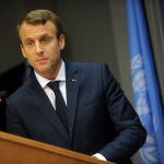BREAKING NEWS - FILE PHOTO - French President Emmanuel Macron HAS TESTED POSITIVE FOR COVID-19