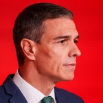 Pedro Sánchez en la sede de Ferraz