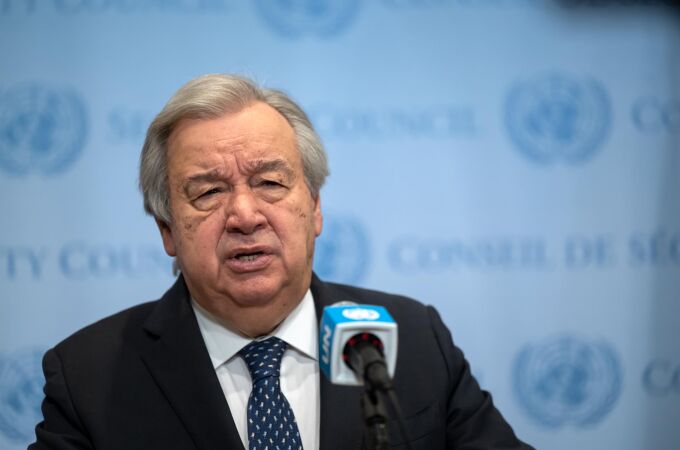 Armas.- Guterres muestra su preocupación por la decisión de varios países de retirarse del tratado de minas antipersona