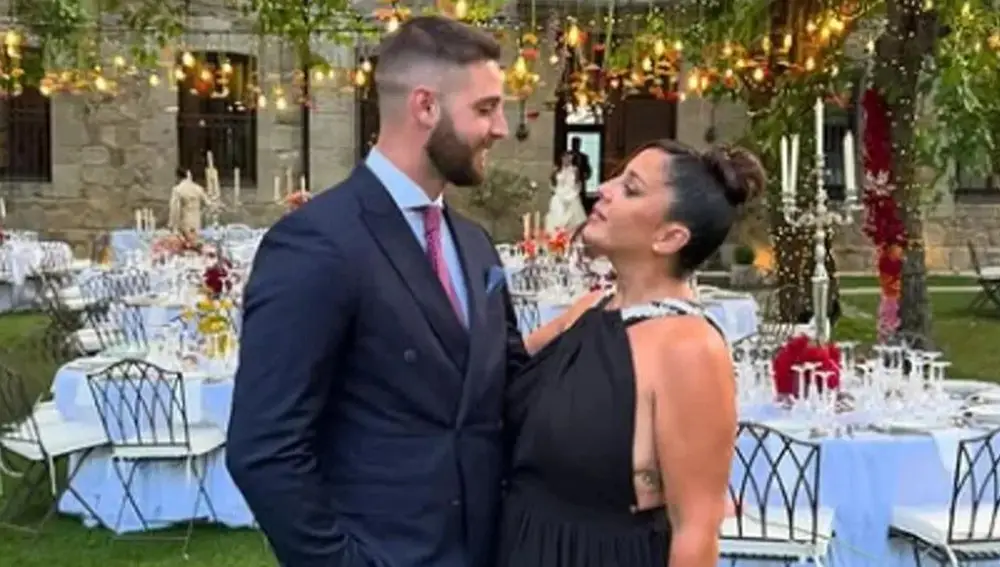 Anabel Pantoja y David Rodríguez en la foto de la polémica con Susana Molina