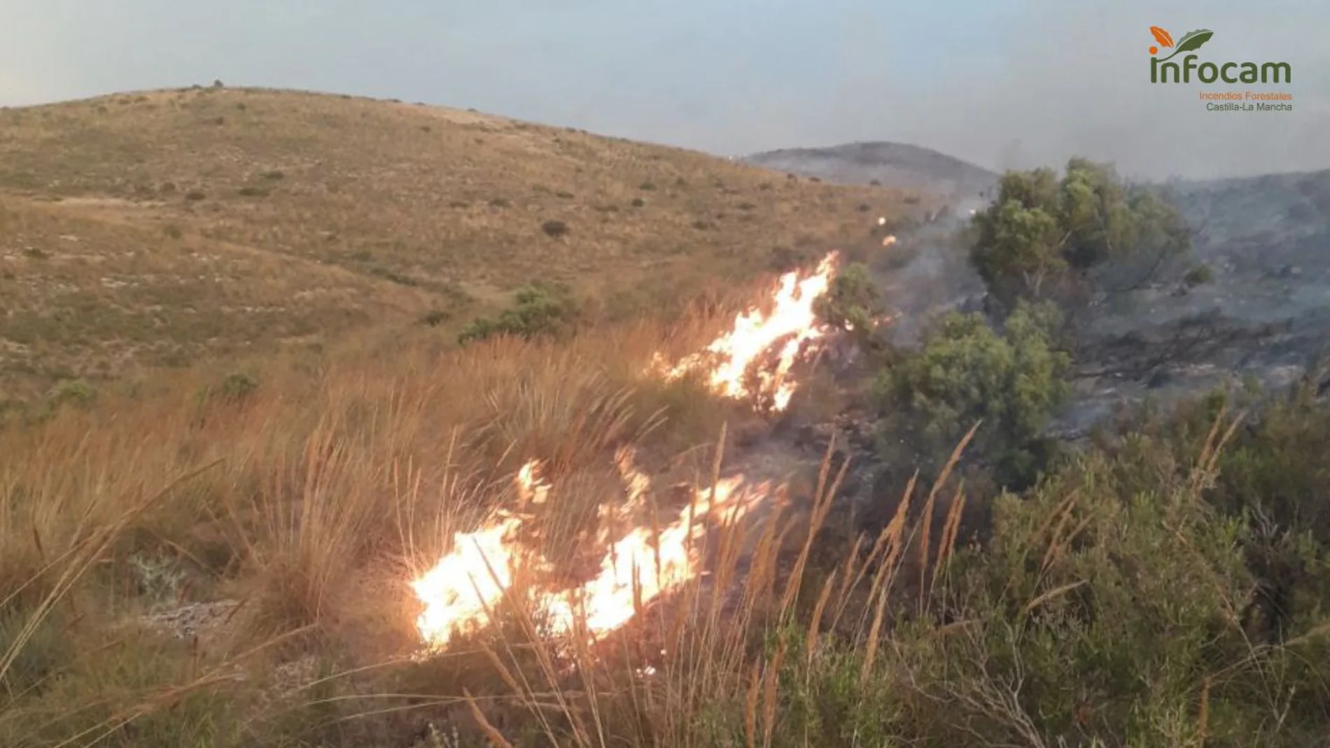 Incendio en Chinchilla de Montearagón (Albacete)