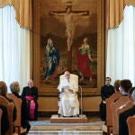 El Papa, ayer, durante una audiencia en el Vaticano
