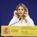 Yolanda Díaz comparece tras reunirse con Sánchez por la crisis por el caso de Santos Cerdán