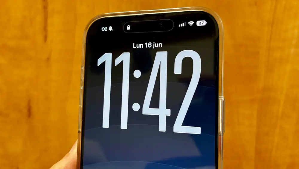 El reloj de la pantalla de bloqueo puede ser mucho más grande