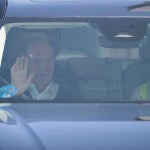 Juan Carlos I regresa a Galicia un mes después, tras pasar por Vitoria
