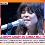 Vanesa Martín se sincera en 'Y ahora Sonsoles' sobre su nuevo amor: "No me escondo de nada"