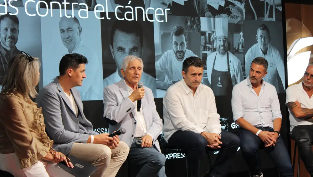 Chefs Estrella Michelin en la presentación de Estrellas contra el cáncer