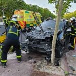 Accidente de tráfico en Majadahonda