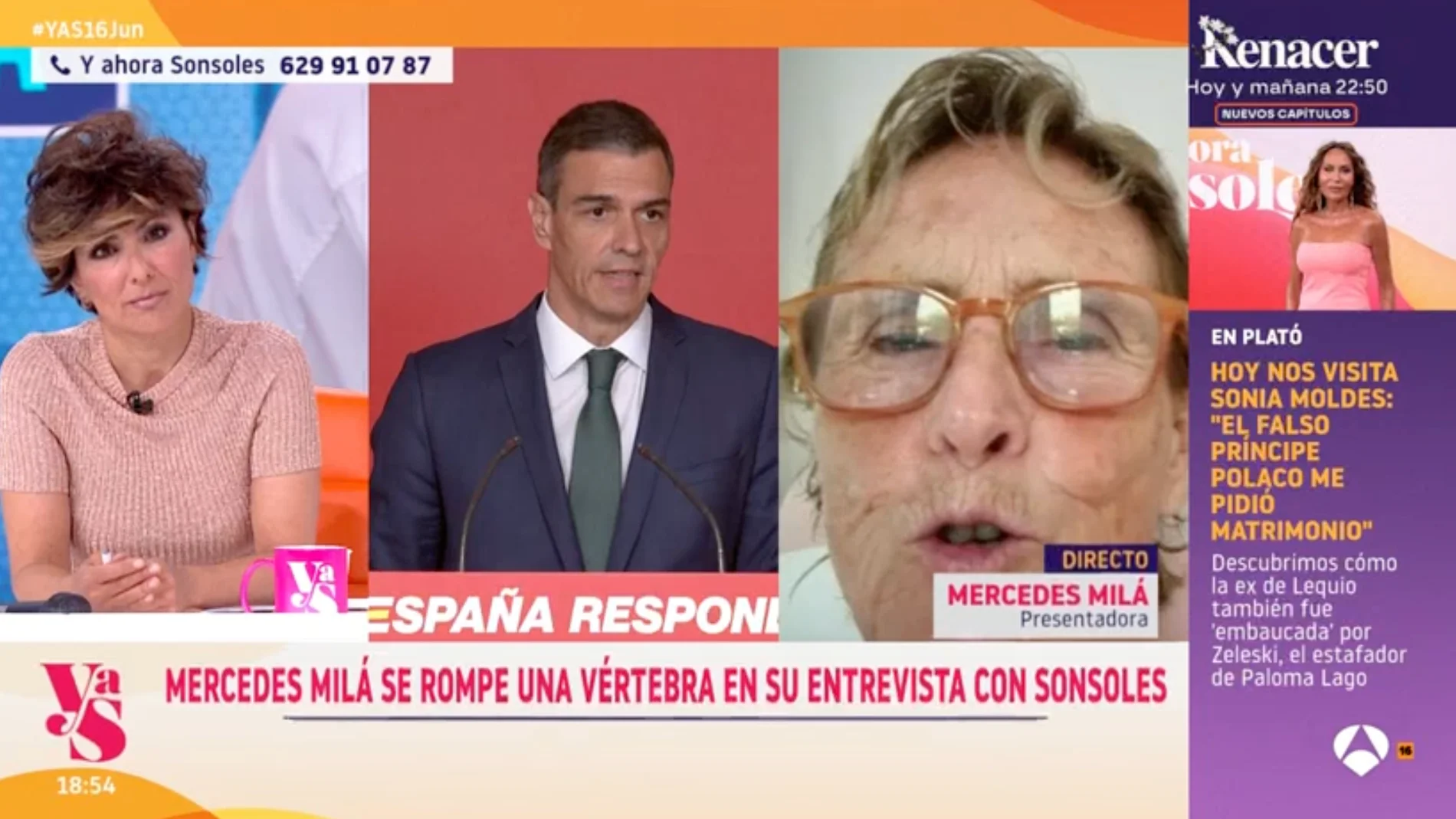 Captura de Mercedes Milá en 'Y ahora Sonsoles'