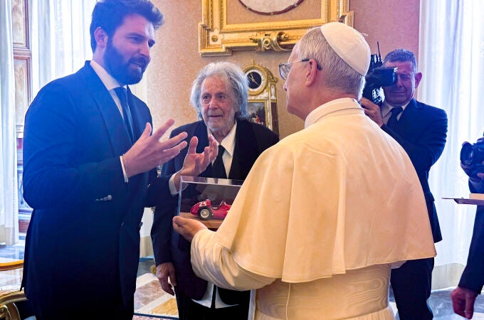 León XIV recibió a Al Pacino en una audiencia en el Vaticano