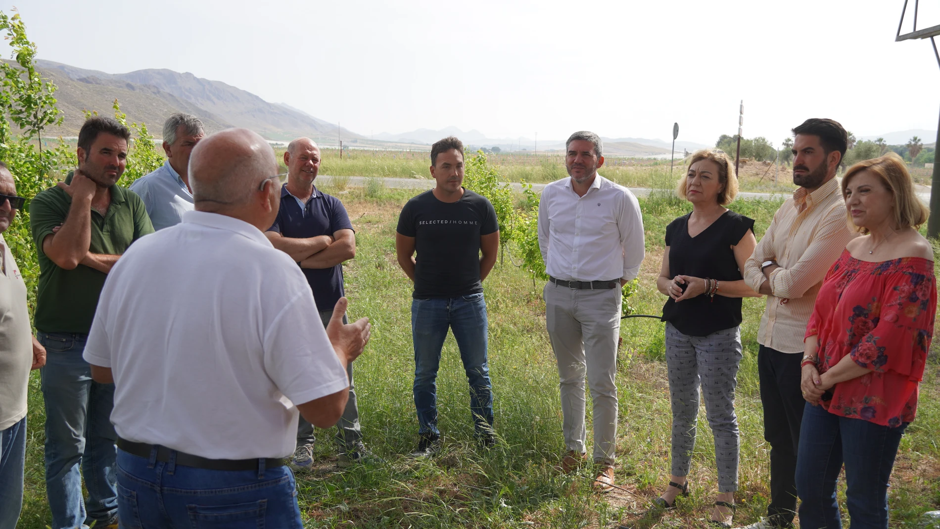 Senadores del PP se han entrevistado con agricultores en Jumilla