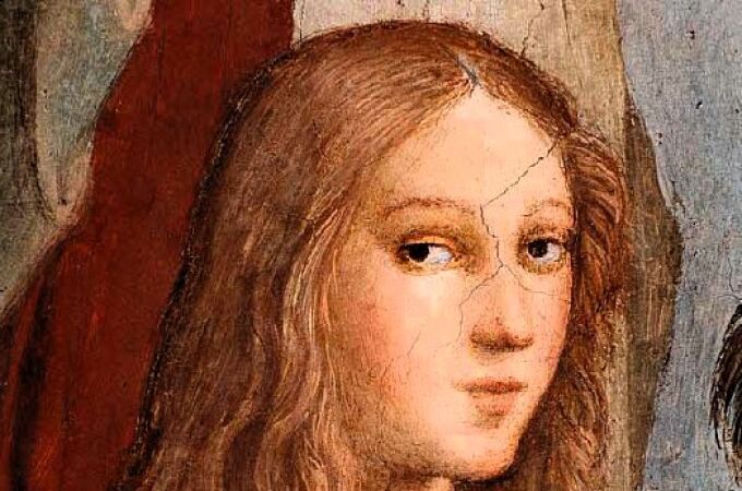 La única mujer que aparece retratada en el fresco de la Academia de Rafael podría ser su madre. Representada con los rasgos de Margherita Luti, amante de Rafael, suele ser conocida como la filósofa Hipatia, pero nunca se ha conocido realmente a quién representa