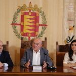 Jesús Lorenzo Amor, Lorenzo Amor y Leticia Mingueza, en la rueda de prensa