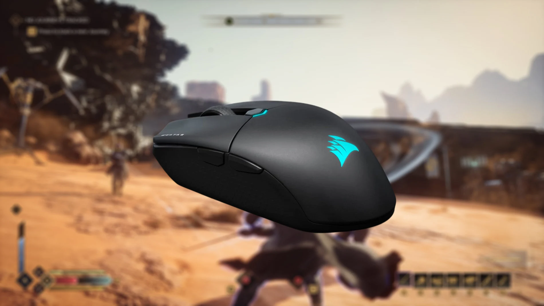 El ratón CORSAIR KATAR ELITE WIRELESS solo pesa 69 gramos