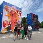 Cirque du Soleil transforma Puente del Rey en una galería a cielo abierto con nueve contenedores convertidos en lienzos
