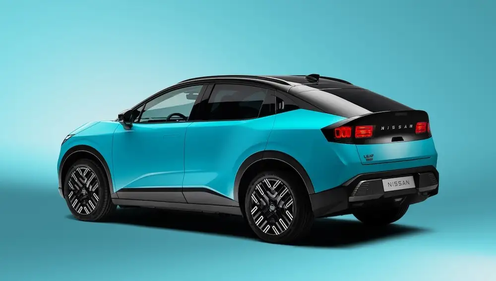 Parte trasera y lateral del nuevo Nissan Leaf
