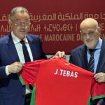 Javier Tebas firma un convenio para potenciar el futbol en Marruecos