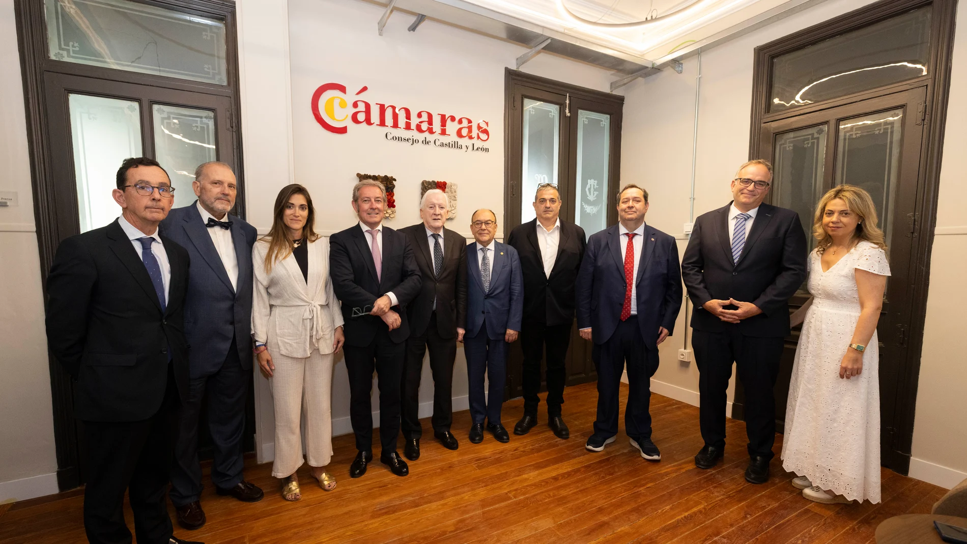 Reunión de las Cámaras de Comercio de Castilla y León en la que han mostrado su rechazo a la supresión de paradas y frecuencias de alta velocidad