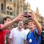 Mariano Rajoy finaliza el Camino de Santiago