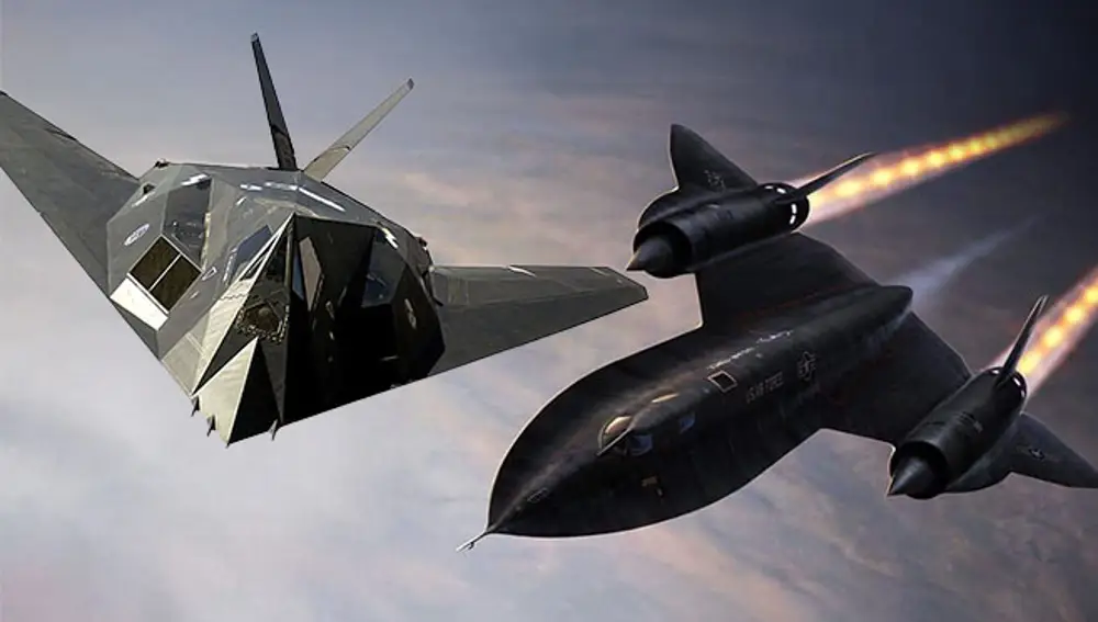 El F117 y el SR71 son dos aviones desarrollados en el Área 51