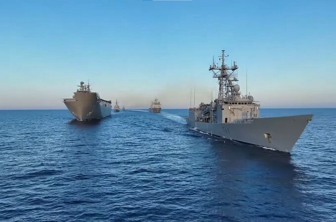 Buques de la Armada que participan en el grupo Dédalo-25 de la OTAN