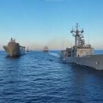 Buques de la Armada que participan en el grupo Dédalo-25 de la OTAN