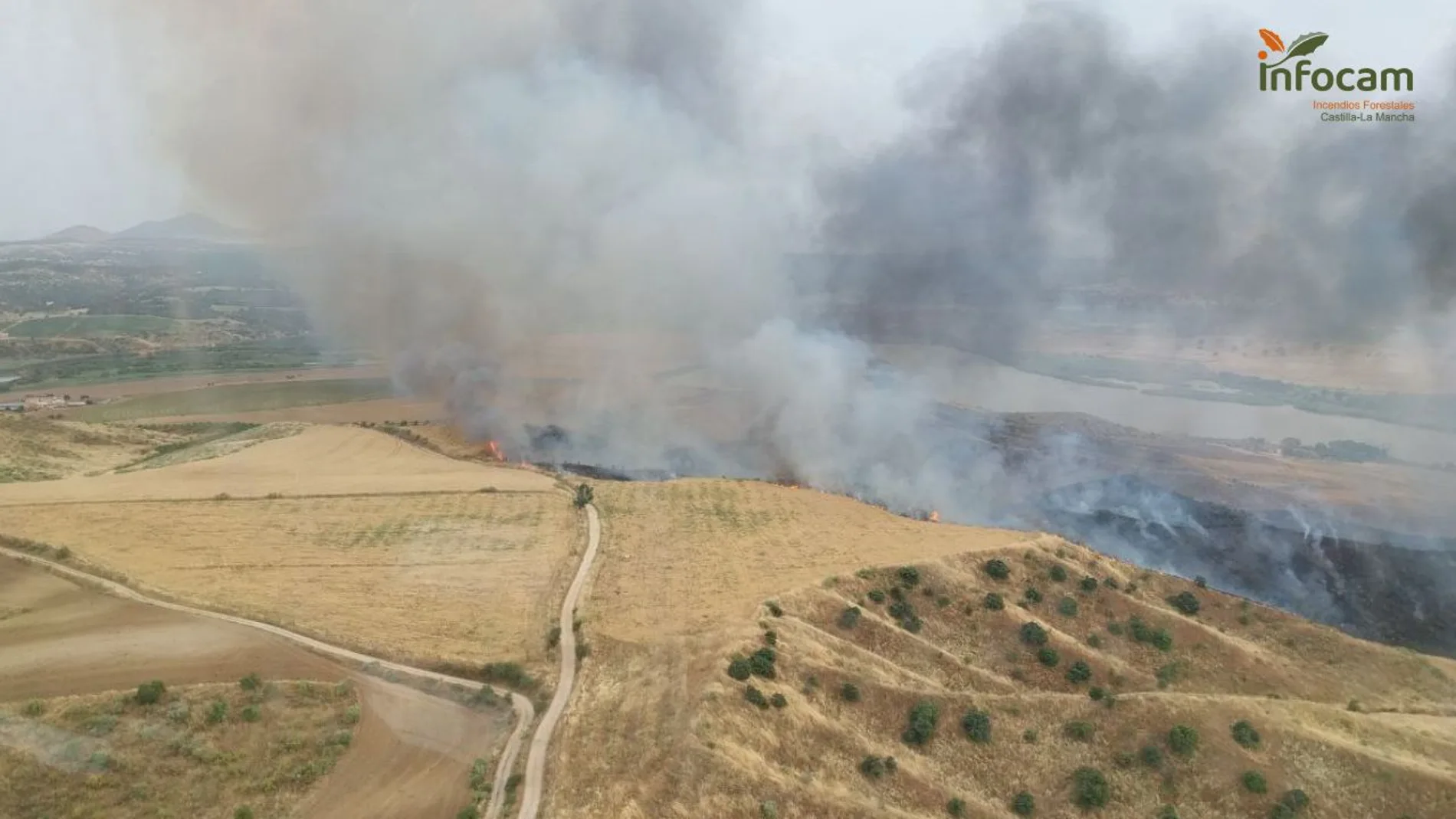 Incendio en las Barrancas de Burujón