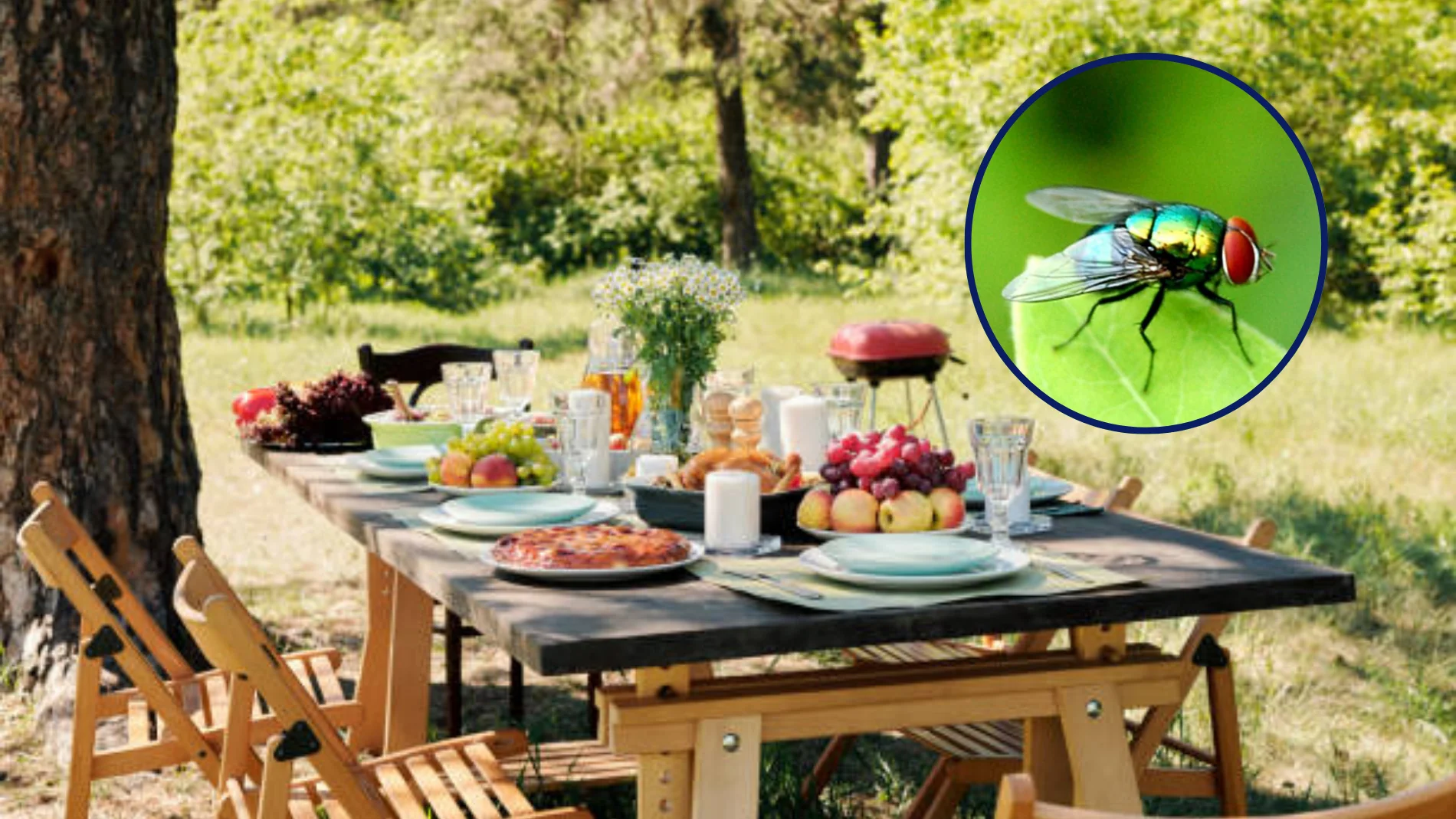 Así puedes mantener alejadas de la mesa a las moscas durante las comidas en verano