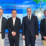 De izquierda a derecha, José Lugo, José Claramonte, Simón Pulido y Álvaro Real
