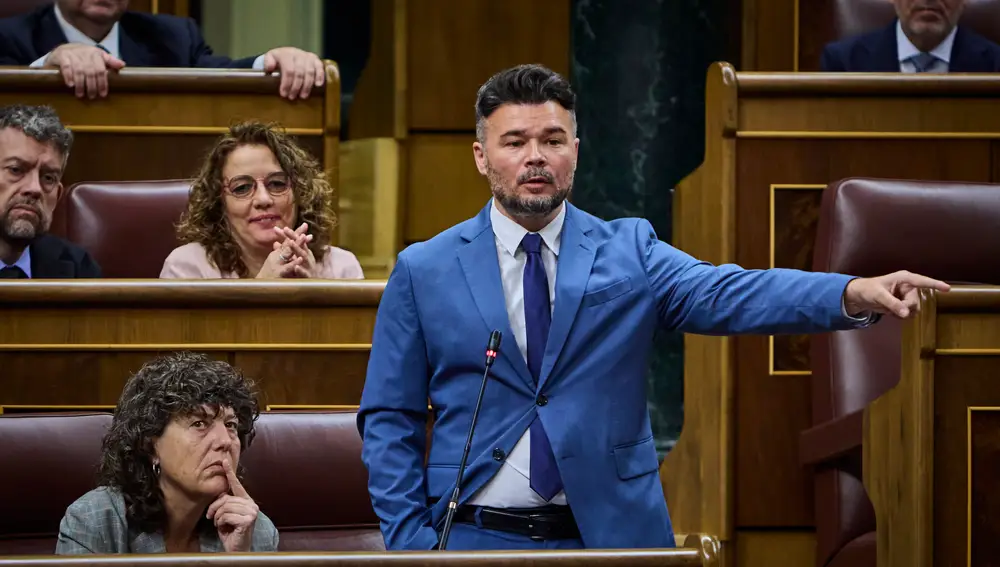 Sesión de control al Gobierno en el Congreso de los Diputados. Comparece el líder de Esquerra Republicana de Catalunya en el Congreso, Gabriel Rufian.