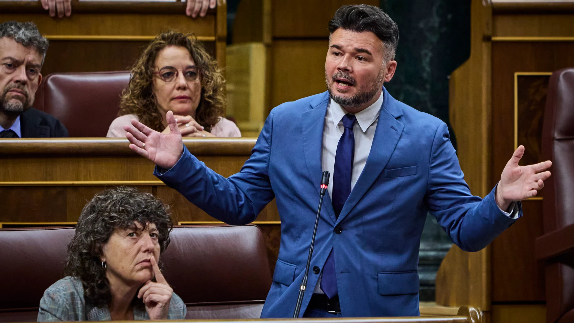 Sesión de control al Gobierno en el Congreso de los Diputados. Comparece el líder de Esquerra Republicana de Catalunya en el Congreso, Gabriel Rufian. © Alberto R. Roldán / Diario La Razón. 18 06 2025
