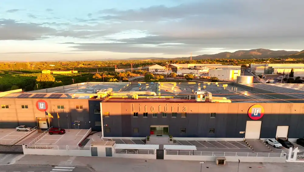 Vista aerea de la fábrica