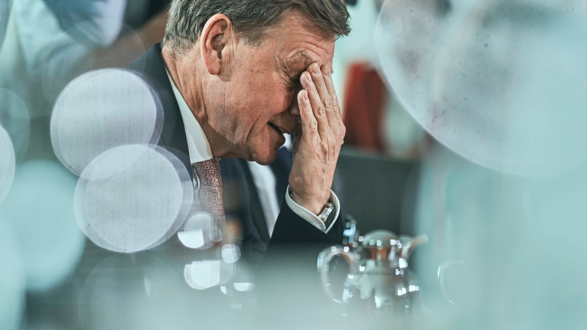 German Foreign Minister Johann Wadephul attends the cabinet meeting at the chancellery in Berlin, Germany, Wednesday, June 18, 2025. (AP Photo/Markus Schreiber)