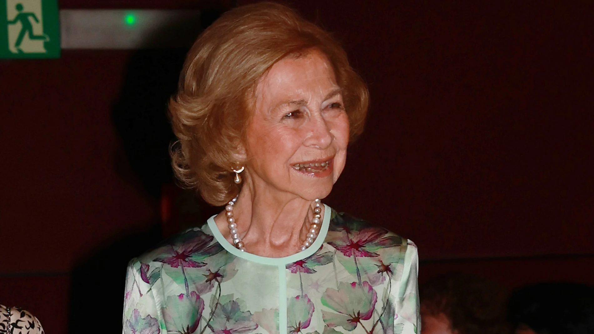 El look floral de la Reina Sofía.