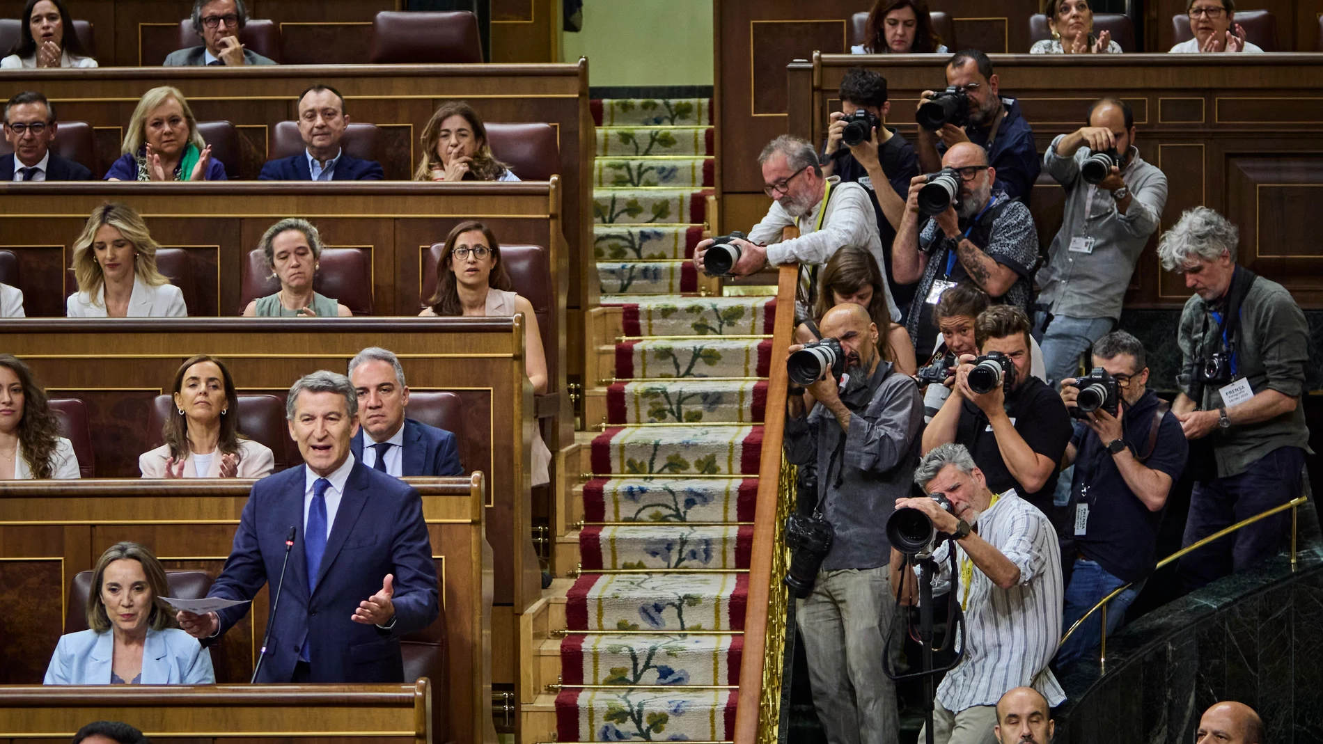 Sesión de control al Gobierno en el Congreso de los Diputados. Comparece el líder de PP, Alberto Nuñez Feijóo.