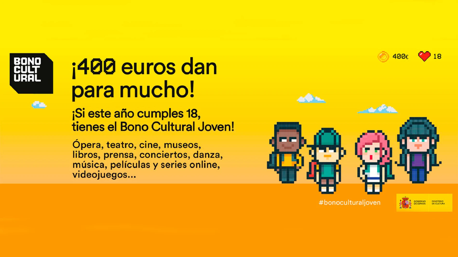 El Bono Cultural Joven 2025 ya se puede solicitar