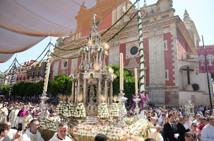 Procesión del Corpus por las calles de Sevilla de 2024
