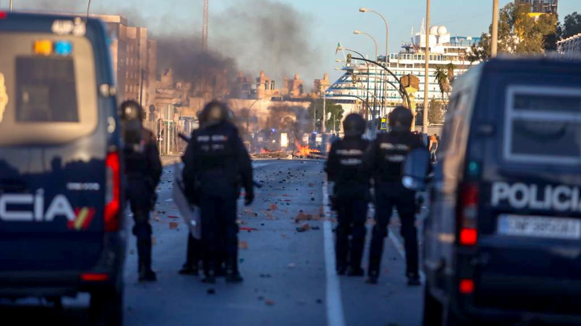 Imagen de la huelga del metal de 2021
