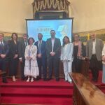 Foto de familia de los asistentes al encuentro, celebrado en Madrid