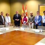  El presidente de las Cortes, Carlos Pollán, asiste a la reunión del Comité Científico del proyecto Nostra et Mundi