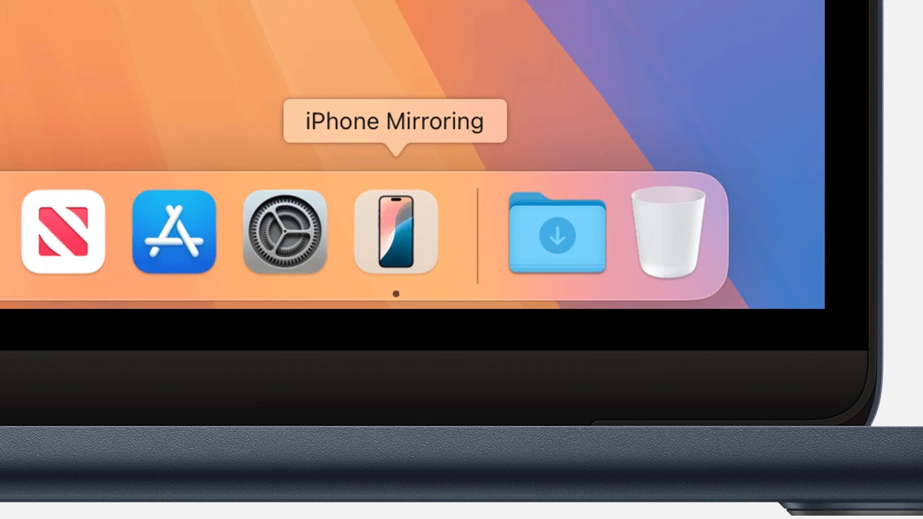 Icono de iPhone Mirroring en el Mac