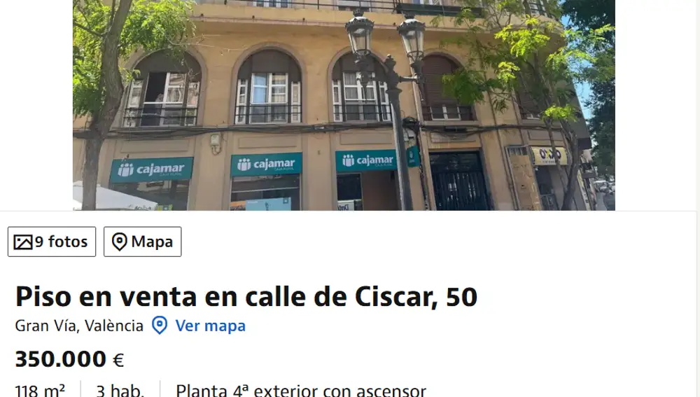 Anuncio casa okupada