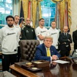President Trump hosts Juventus soccer club at White House