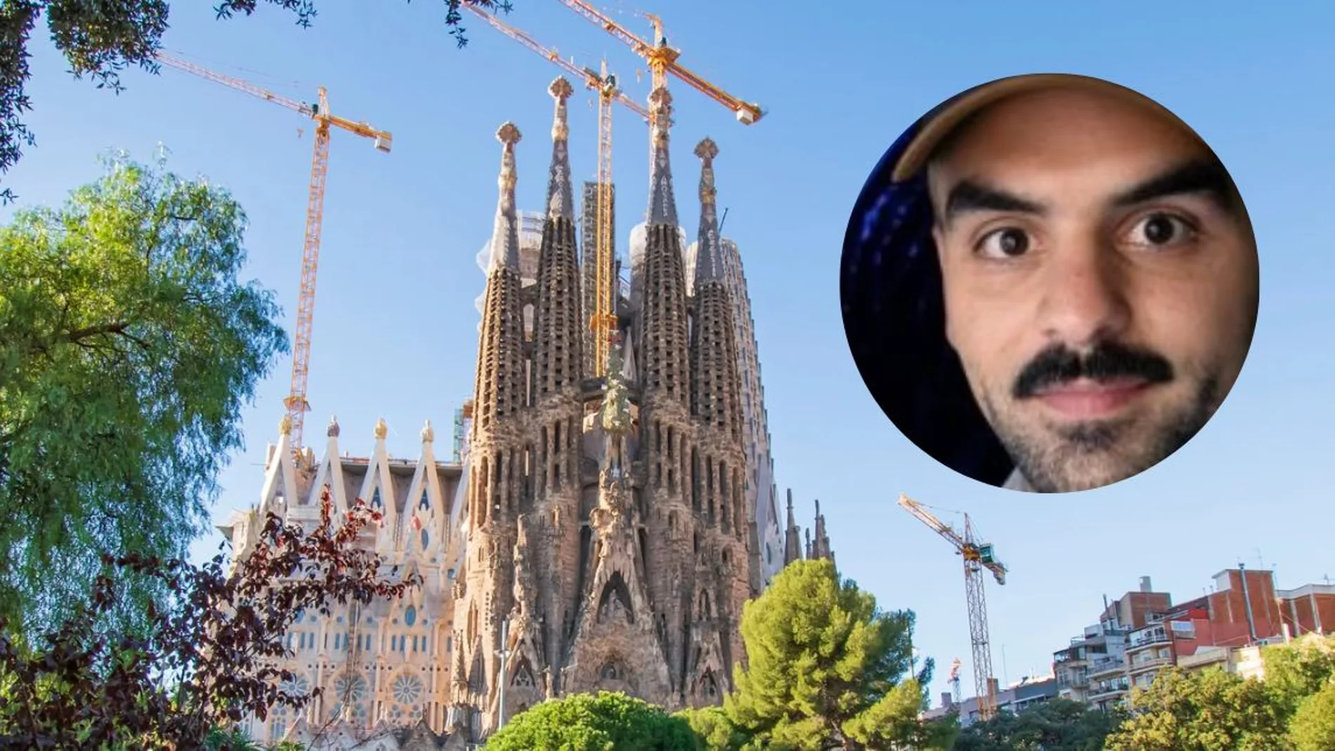 El teólogo Abel de Jesús en la Sagrada Familia de Barcelona