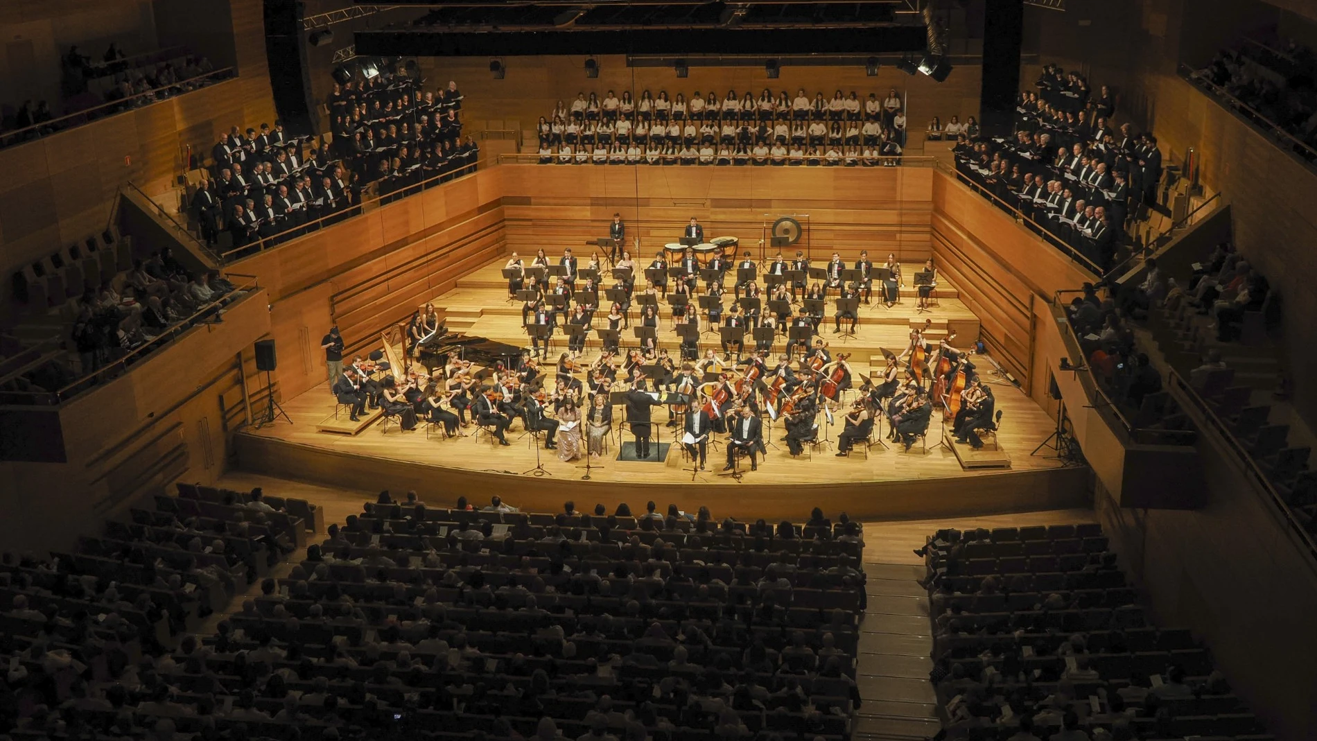 La JOSVa en su última actuación en el Auditorio Miguel Delibes de Valladolid, abril lde 2025