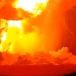 La nave espacial Starship de SpaceX explota en una gran bola de fuego durante una prueba 