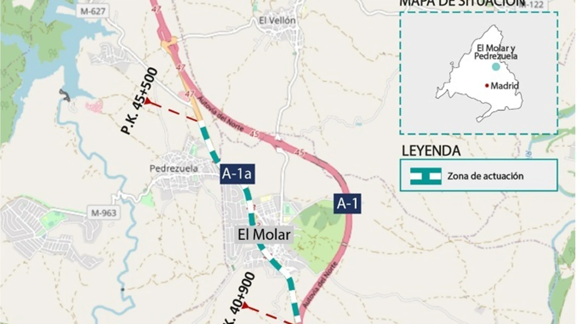 Transportes inicia las obras para adaptar a peatones y ciclistas la A-1A en El Molar y Pedrezuela REMITIDA / HANDOUT por MINISTERIO DE TRANSPORTES Fotografía remitida a medios de comunicación exclusivamente para ilustrar la noticia a la que hace referencia la imagen, y citando la procedencia de la imagen en la firma 19/05/2025
