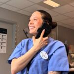 Clara Blas trabajando en Noruega