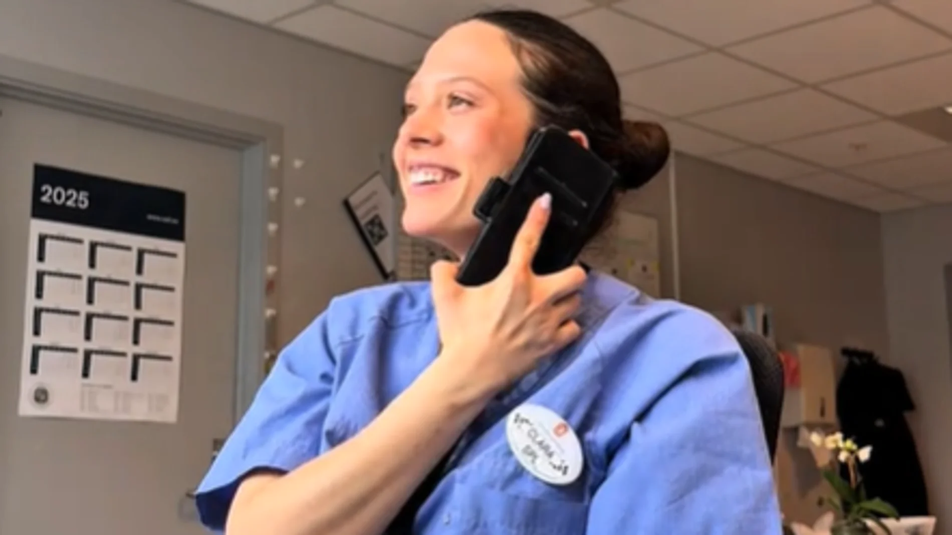 Clara Blas trabajando en Noruega